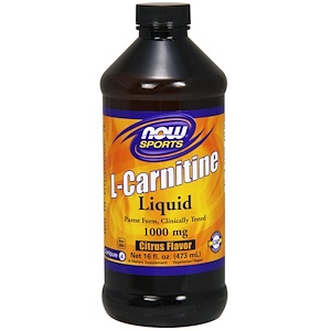 Now Foods, L-карнитин в жидкой форме, с цитрусовым ароматом, 1000 мг, 16 жидких унций (473 мл) Now Foods, L-карнитин в жидкой форме, с цитрусовым ароматом, 1000 мг, 16 жидких унций (473 мл)
