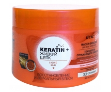 Keratin+ Жидкий шелк. Маска-бальзам 'Восстановление и зеркальный блеск', 300мл Keratin+ Жидкий шелк. Маска-бальзам 'Восстановление и зеркальный блеск', 300мл