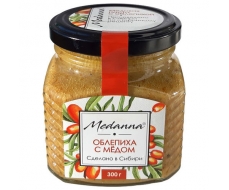 Медовая паста 'Medanna' с облепихой,6 банок по 300 г, банка стекло Медовая паста 'Medanna' с облепихой,6 банок по 300 г, банка стекло