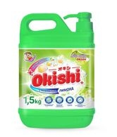 Средство для мытья посуды Okishi с ароматом бодрящего лимона 1,5кг Средство для мытья посуды Okishi с ароматом бодрящего лимона 1,5кг