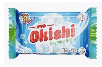 Мыло для стирки Okishi с отбеливающим эффектом