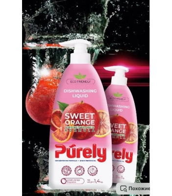 Средство для мытья посуды Purely Сладкий Апельсин 1л.