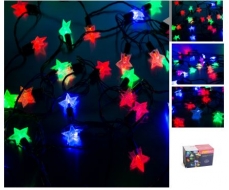 Гирлянда светод. 'Звездочки' цветные