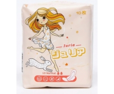 Прокладки женские гигиениечские Juria 240 мм нормал 10 шт. Прокладки женские гигиениечские Juria 240 мм нормал 10 шт.