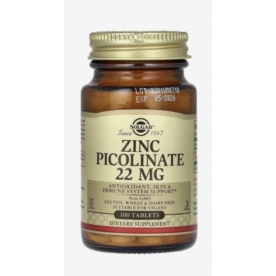 Zinc Picolinate, 22 mg, 100 Tablets (Таблетки)