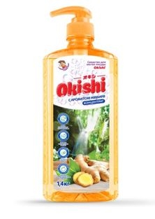 Средство для мытья посуды Okishi Имбирь 1,4 л.