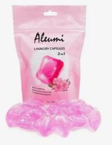 Aleumi Жидкое средство для стирки в капсулах 3в1, 1 камера 8гр, SAKURA, 30шт/пакет Aleumi Жидкое средство для стирки в капсулах 3в1, 1 камера 8гр, SAKURA, 30шт/пакет